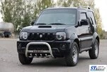 Кенгурятник QT006 (нерж) для Suzuki Jimny 1998-2018 рр - 2