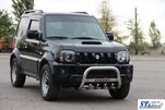 Кенгурятник QT006 (нерж) для Suzuki Jimny 1998-2018 рр - 3