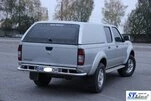 Задній захист AK004 (нерж) для Nissan NP300 1999-2015 - 3