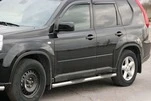 Бічні труби BB002 (2 шт., нерж) для Nissan X-trail T31 2007-2014рр - 1