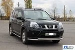 Передній захист ST014 (нерж) для Nissan X-trail T31 2007-2014рр - 2