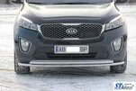 Передній захист ST014 60 / 42мм (нерж) для Kia Sorento III UM 2014-2020 рр - 5