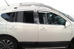 Хром дверних стійок (4 шт, нерж) Carmos - Турецька сталь для Nissan Qashqai 2010-2014рр - 2