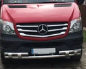 Передня нижня дуга Shark (нерж.) 2013-2025 для Mercedes Sprinter W906 рр - 3