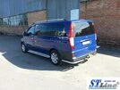 Задні куточки AK003 (2 шт, нерж) для Mercedes Viano 2004-2014 рр - 2