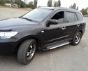 Бокові пороги Line (2 шт., алюміній) для Hyundai Santa Fe 2 2006-2012 рр - 1