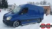 Бокові пороги Premium (2 шт., нерж.) d60, Long/ExtraLong для Volkswagen Crafter 2006-2016 рр - 5