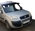 Козирьок на лобове скло (чорний глянець, 5мм) для Fiat Doblo I 2005-2010 рр - 1