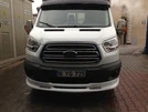 Накладка на передній бампер Ince (2014-2019, під фарбування) для Ford Transit 2014- рр - 1