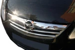 Накладки на решітку (3 част., нерж) для Opel Corsa D 2007-2014 рр - 3