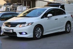 Дефлектор капоту (EuroCap) для Honda Civic Sedan IX 2011-2016 рр - 3