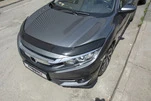 Дефлектор капоту (EuroCap) для Honda Civic Sedan X 2016-2021 рр - 3