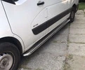 Бокові пороги Premium (2 шт., Нерж.) 60 мм, середня база для Renault Master 2011-2023 рр - 2