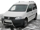 Кенгурятник WT003 (нерж) 60мм, з написом для Volkswagen Caddy 2004-2010 рр - 1