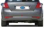 Накладка на задній торец OmsaLine (HB, нерж.) для Kia Ceed 2007-2012 рр - 1