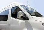 Накладки на дзеркала (2 шт., нерж) Carmos - Турецька сталь для Mercedes Sprinter W907/W910 2018- рр - 1