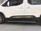 Накладки на молдинг дверей (нерж.) OmsaLine - Італійська нержавійка для Peugeot Partner/Rifter 2019- рр - 2