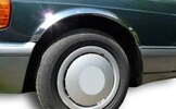 Накладки на арки (4 шт, нерж) для Mercedes S-сlass W126 - 1