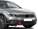 Верхня смужка в бампер (2019-2025, 1 шт, нерж) для Volkswagen Passat B8 рр - 1