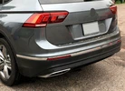 Накладки на торец бампера 2016-2020 (3 шт, нерж) для Volkswagen Tiguan рр - 1