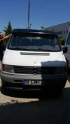 Козирьок на лобове скло (чорний глянець, 5мм) для Mercedes Vito W638 1996-2003 рр - 7