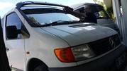 Козирьок на лобове скло (чорний глянець, 5мм) для Mercedes Vito W638 1996-2003 рр - 9