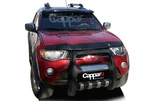 Козирьок на лобове скло (чорний, на рамі) для Mitsubishi L200 2006-2015 рр - 6