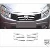 Накладка на передню решітку (нерж.) для Dacia Sandero 2007-2013 рр - 2