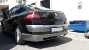 Задня накладка на бампер (під фарбування) для Renault Megane II 2004-2009 рр - 1