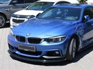 Накладка на передній бампер ЛИП для М-Performance (чорна) для BMW 4 серія F-32 2012-2020 рр - 1
