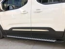 Накладки на молдинг дверей (нерж.) OmsaLine - Італійська нержавійка для Peugeot Partner/Rifter 2019- рр - 3