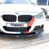 Накладка на передній бампер ЛИП для М-Performance (чорна) для BMW 3 серія F-30/31/34 2012-2019 рр - 4