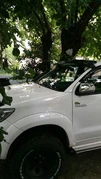 Козирок лобового скла (на кронштейнах) для Toyota Hilux 2006-2015 рр - 4
