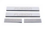 Накладки на пороги Carmos (4 шт., нерж.) для Ford Fusion 2002-2009 рр - 2