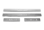 Накладки на пороги (Omsa, 4 шт, нерж) для Renault Megane II 2004-2009 рр - 3