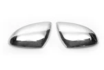 Накладки на дзеркала (2 шт., нерж.) OmsaLine - Італійська нержавіюча сталь для Volkswagen Touareg 2010-2018 рр - 2