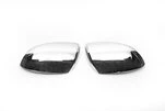 Накладки на дзеркала (2 шт) Полірована нержавіюча сталь для Mazda 3 2009-2013 рр - 2