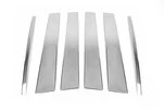Молдинг дверних стійок (6 шт, нерж.) для Land Rover Discovery III - 2