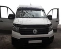 Дефлектор лобового скла (чорний глянець, 5мм) для Volkswagen Crafter 2016- рр - 1