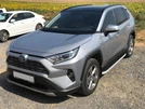 Бокові пороги Tayga Grey (2 шт., алюміній) для Toyota Rav 4 2019- рр - 1