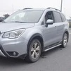 Бокові пороги Оригінал (2 шт, алюміній) для Subaru Forester 2013-2018 рр - 3