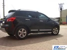 Бічні труби (2 шт., нерж.) для Nissan Qashqai 2007-2010 рр - 3