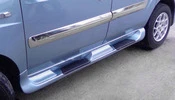 Бокові пороги Sorento тип (під фарбування) для Fiat Doblo I 2001-2005 рр - 2