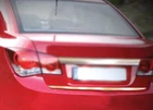Накладка на кромка багажника (нерж.) Sedan, OmsaLine - Італійська нержавейка для Chevrolet Cruze 2009-2015 рр - 3