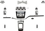 Накладки на панель (великий комплект) Титан для Ford Connect 2010-2013 рр - 2