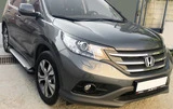 Бокові пороги Allmond Grey (2 шт., алюм.) для Honda CRV 2012-2016 рр - 1
