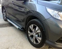Бокові пороги Line (2 шт., Алюміній) для Honda CRV 2012-2016 рр - 1