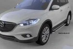 Бокові пороги Rainbow (2 шт., Алюміній) для Mazda CX-9 2007-2016рр - 1
