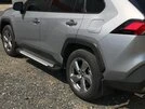 Бокові пороги Allmond Grey (2 шт., алюміній) для Toyota Rav 4 2019- рр - 7