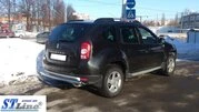 Задня дуга пряма (нерж.) для Renault Duster 2008-2017 рр - 2